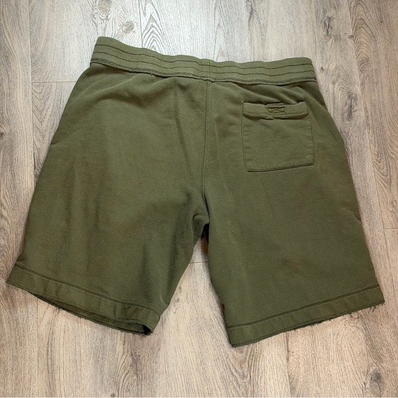 Vintage Aeropostale Shorts Men’s Large Green Fleece Baggy Drawstring Y2K Retro - Picture 7 of 13